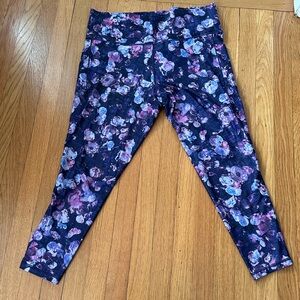 Athleta Women’s 2x Leggings - Purple and Blue Floral